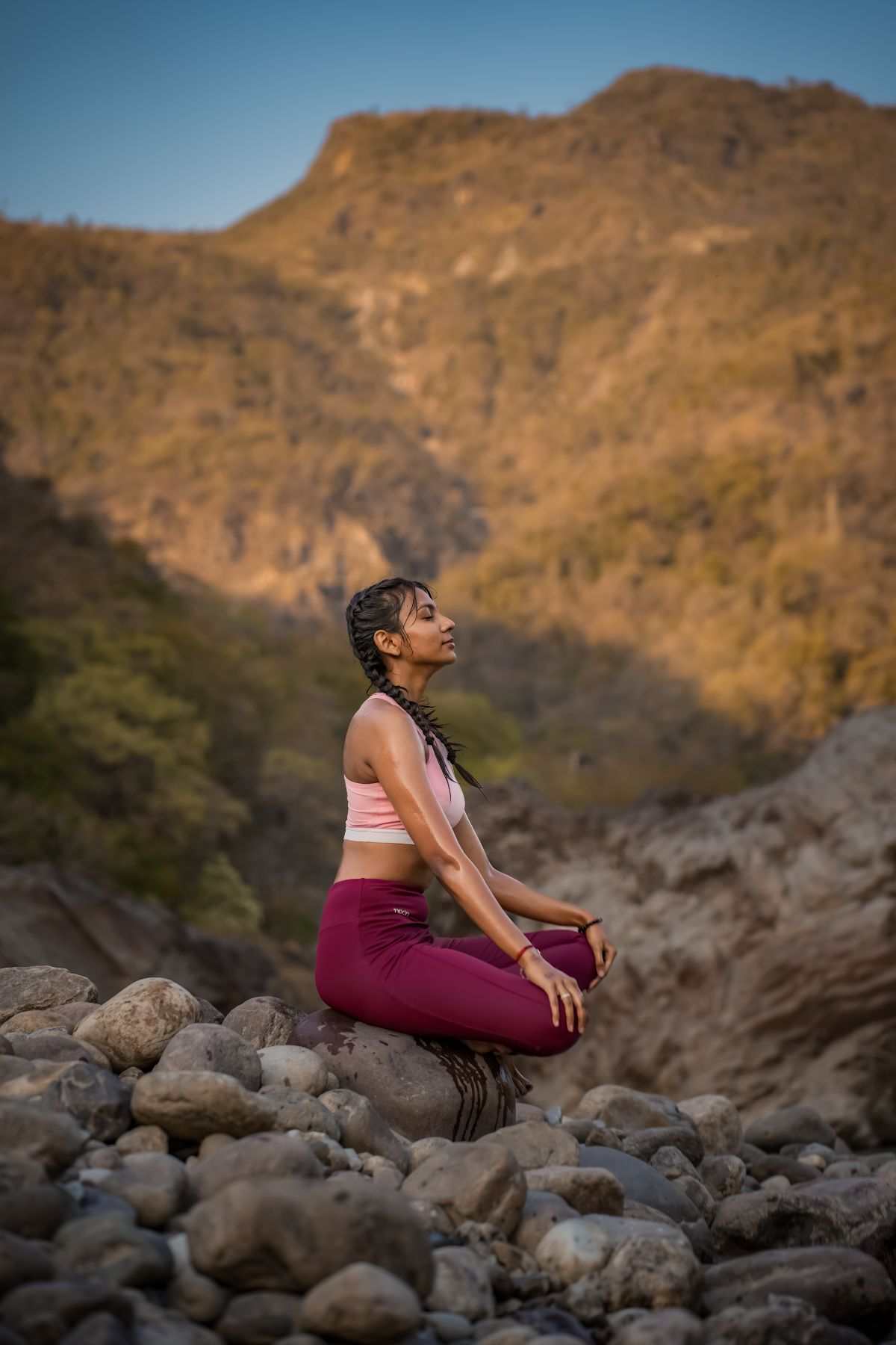 students practicing 200 hour professional yoga in rishikesh